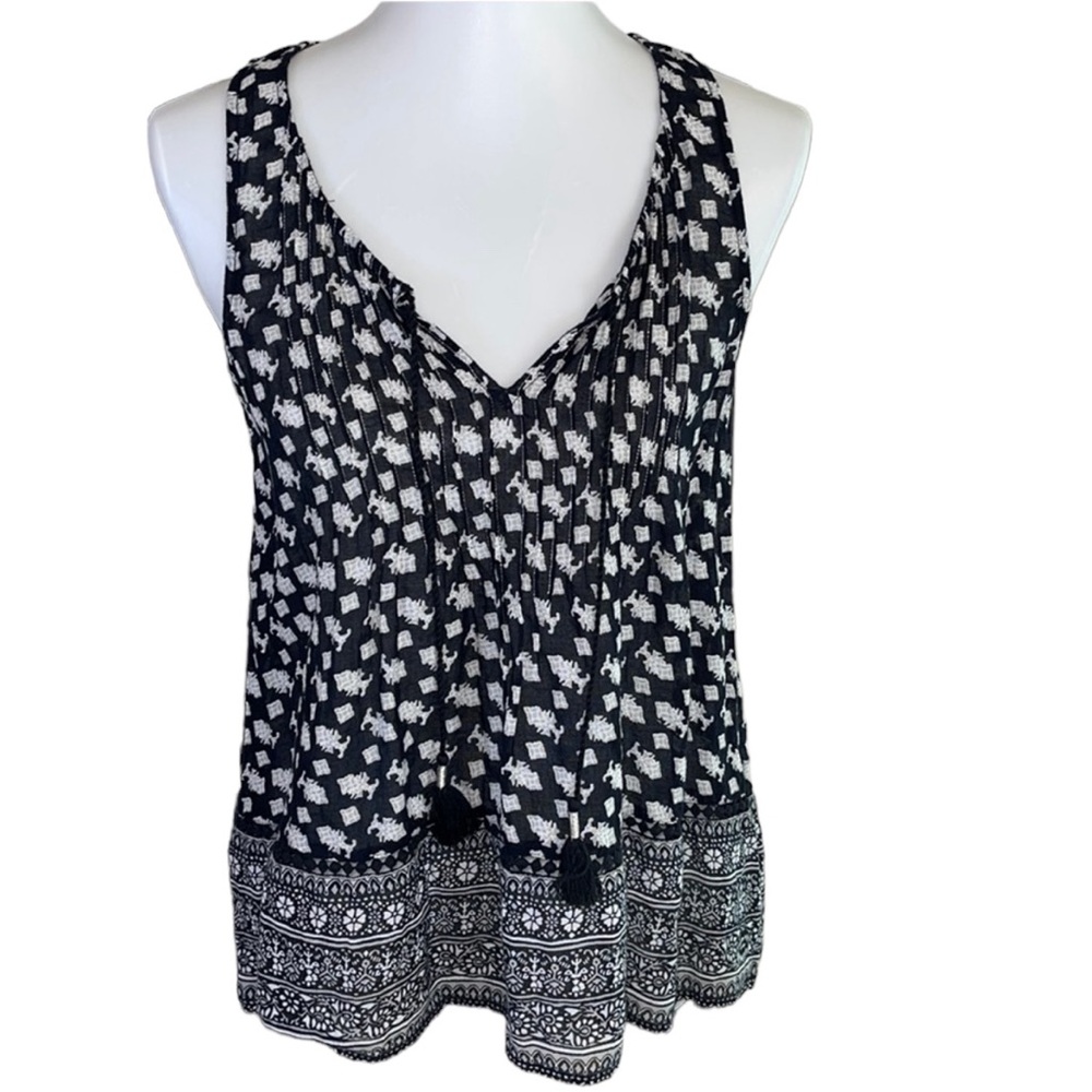 American Eagle Outfitters Tank Top Black & White Size SP